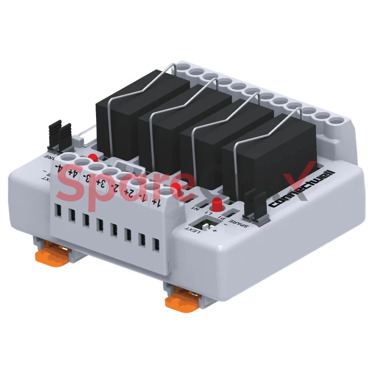 Cimre1Ss4/24A/Om | Connectwell 1Co 4Ch 24Vac Cw Relay Module With Base (Pluggable Relay) Rail Mount