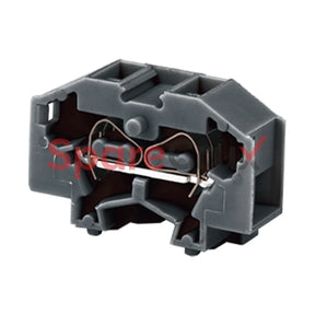 Cm1.5S2Bk | Connectwell 1.5 Sq.mm Panel Mount Spring Clamp Terminal Block In Black Colour.
