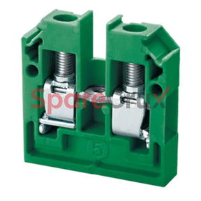 Cmb4Gn | Connectwell 4 Sq.mm Panel Mount Terminal Block In Green Colour