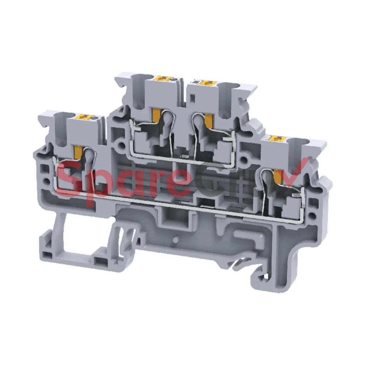 Cpdl2.5 | Connectwell 2.5 Sq.mm 2 Level Compact Push In Terminal Block In Grey Colour