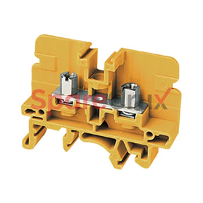Csb3/N3Uy | Connectwell 6 Sq.mm Stud Type Terminal Block In Yellow Colour