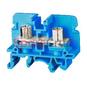 Csb5/N5Ubu | Connectwell 16 Sq.mm M5 Stud Type Screw/Nut Driver Operated Terminal Block In Blue