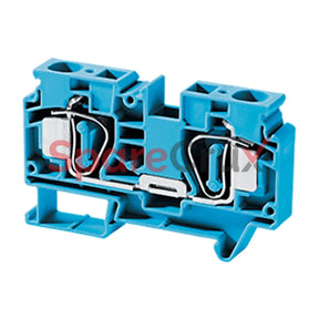 Csc16Tbu | Connectwell 16 Sq.mm Feed Through Spring Clamp Terminal Block In Blue Colour