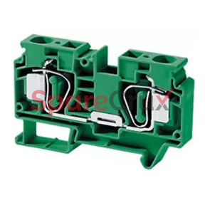 Csc16Tgn | Connectwell 16 Sq.mm Feed Through Spring Clamp Terminal Block In Green Colour