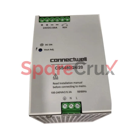 Css480/24/20 | Connectwell 20A 480W Single Phase Din Rail Mountable Switch Mode Power Supply