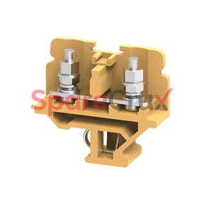 Cstsn415P | Connectwell 10 Sq.mm 15 Mm Pitch Stud Type Terminal Block In Khaki/Beige Colour