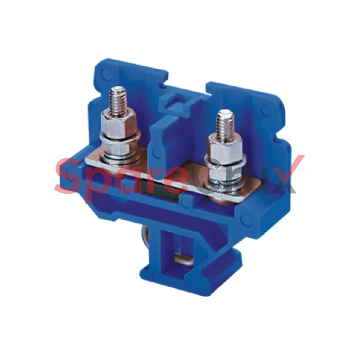 Cstsn415Pbu | Connectwell 10 Sq.mm 15 Mm Pitch Stud Type Terminal Block In Blue Colour