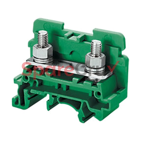 Cstsn5Ugn | Connectwell 16 Sq.mm Stud Type Terminal Block In Green Colour