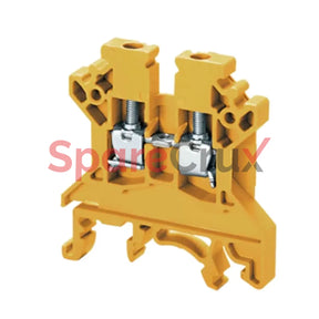 Cts2.5Uny | Connectwell 2.5 Sq.mm Feed Through Terminal Block In Yellow
