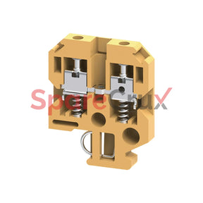 Cts4Sc | Connectwell 4 Sq.mm Spring Loaded Terminal Block In Khaki/Beige Colour