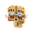 Cts6Sc | Connectwell 6 Sq.mm Spring Loaded Terminal Block In Khaki/Beige Colour