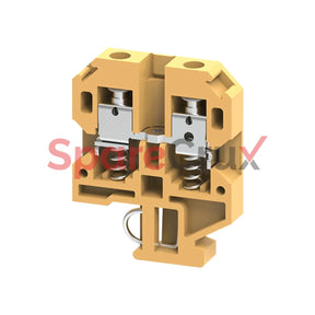 Cts6Sc | Connectwell 6 Sq.mm Spring Loaded Terminal Block In Khaki/Beige Colour
