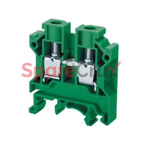 Cts6Ugn | Connectwell 6 Mm² Feed Thru Screw Clamp Terminal Block Green Colour