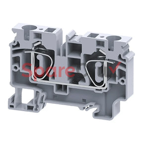 Cx10 | Connectwwell 10 Sq.mm Feed Through Spring Clamp Terminal Block In Grey Colour