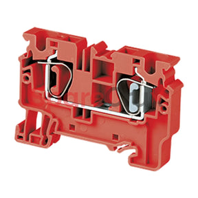 Cx10R | Connectwell 10 Sq.mm Feed Through Spring Clamp Terminal Block In Red Colour