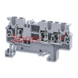 Cx2.5/3 | Connectwell 2.5 Sq.mm Feed Through Spring Clamp Terminal Block In Grey Colour