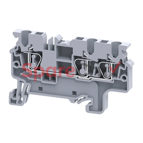 Cx2.5/3 | Connectwell 2.5 Sq.mm Feed Through Spring Clamp Terminal Block In Grey Colour