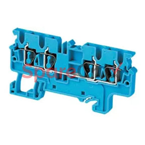 Cx2.5/4Bu | Connectwell 2.5 Sq.mm Feed Through Spring Clamp Terminal Block In Blue Colour