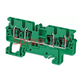Cx2.5/4Gn | Connectwell 2.5 Sq.mm Feed Through Spring Clamp Terminal Block In Green Colour