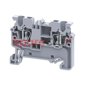 Cx2.5 | Connectwell 2.5 Sq.mm Feed Through Spring Clamp Terminal Block In Grey Colour