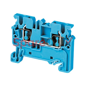 Cx2.5Bu | Connectwell 2.5 Sq.mm Feed Through Spring Clamp Terminal Block In Blue Colour