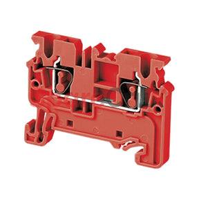 Cx2.5R | Connectwell 2.5 Sq.mm Feed Through Spring Clamp Terminal Block In Red Colour