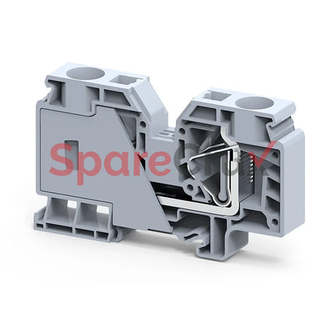 Cx35 | Connectwell 35 Sq.mm Feed Through Spring Clamp Terminal Block In Grey