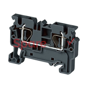 Cx4Bk | Connectwell 4 Sq.mm Feed Through Spring Clamp Terminal Block In Black