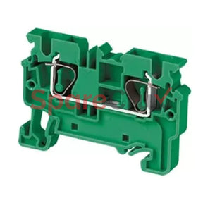 Cx4Gn | Connectwell 4 Sq.mm Feed Through Spring Clamp Terminal Block In Green