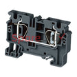 Cx6Bk | Connectwell 6 Sq.mm Feed Through Spring Clamp Compact Terminal Block In Black