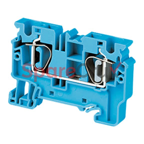 Cx6Bu | Connectwell 6 Sq.mm Feed Through Spring Clamp Compact Terminal Block In Blue