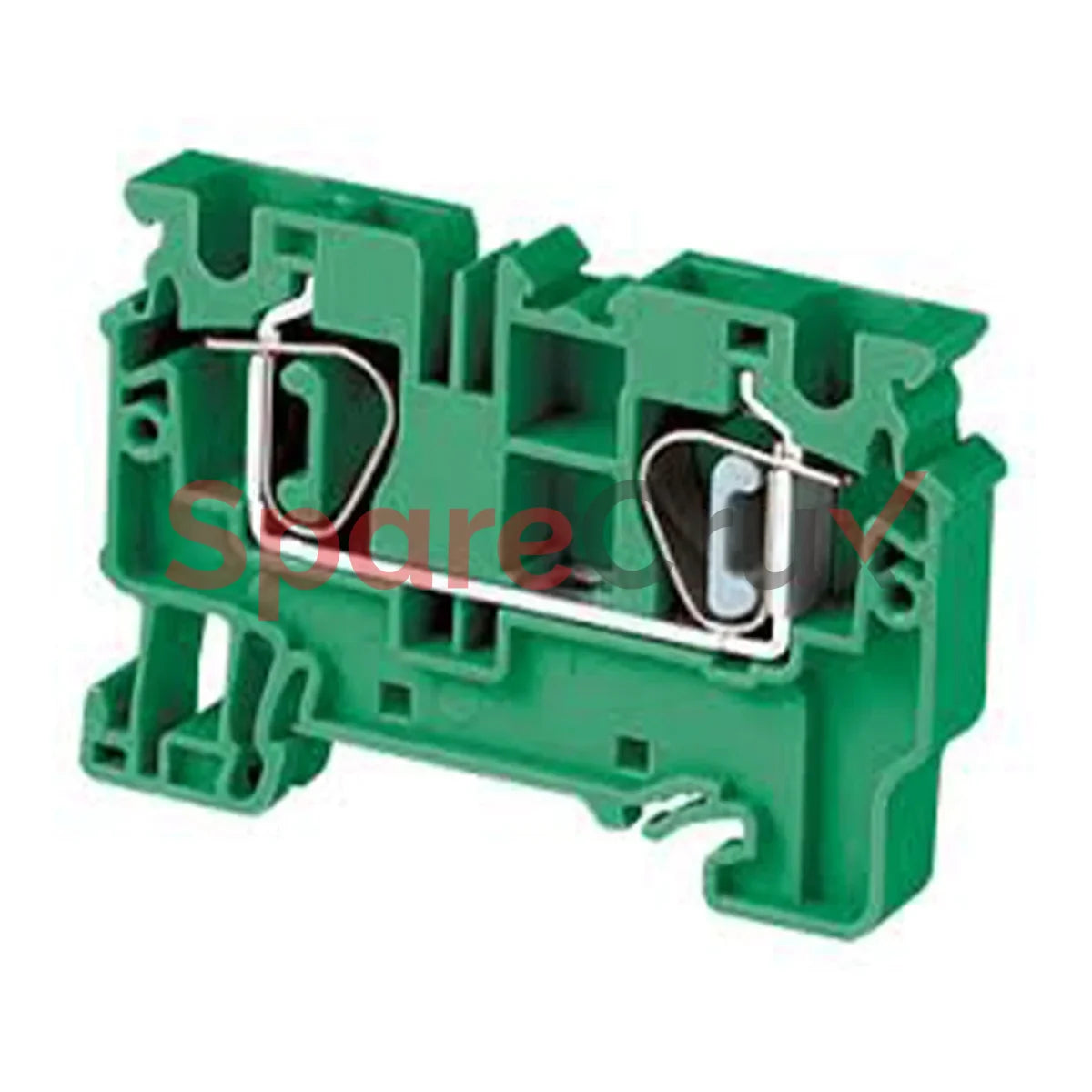 Cx6Gn | Connectwell 6 Sq.mm Feed Through Spring Clamp Compact Terminal Block In Green