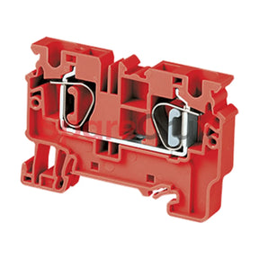 Cx6R | Connectwell 6 Sq.mm Feed Through Spring Clamp Compact Terminal Block In Red