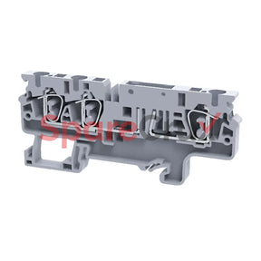 Cxcc4/3 | Connectwell 4 Sq. Mm 3 Wire Component Carrier Compact Spring Clamp Terminal Block In Grey