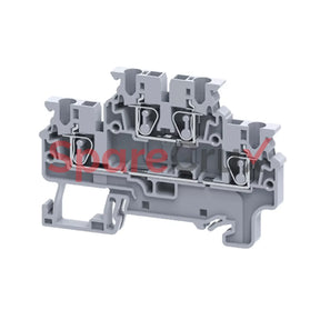 Cxdl2.5 | Connectwell 2.5 Sq.mm 2 Level Compact Spring Clamp Terminal Block In Grey