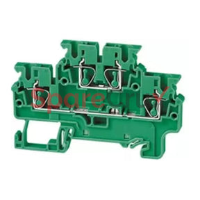 Cxdl2.5Gn | Connectwell 2.5 Sq.mm 2 Level Compact Spring Clamp Terminal Block In Green