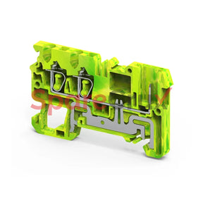 Cxg2.5/3/1B | Connectwell 2.5 Sq.mm Pluggable Feed Through Spring Clamp Ground Terminal Block