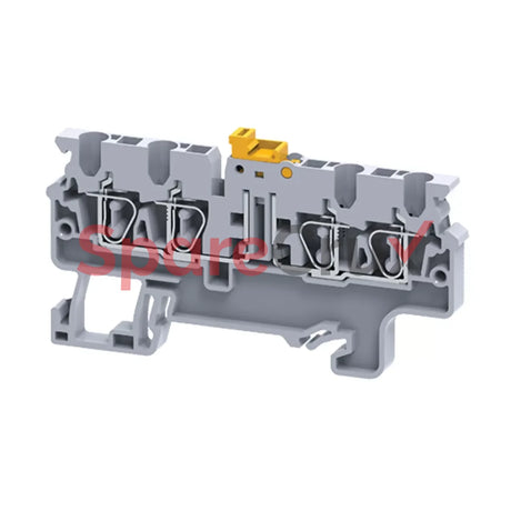 Cxk2.5/4 | Connectwell 2.5 Sq.mm Knife Disconnecting Spring Clamp Terminal Block In Grey