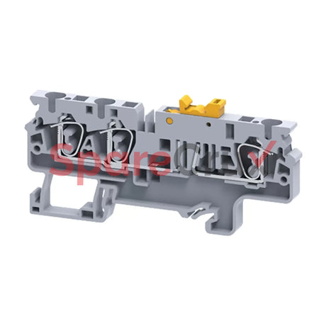 Cxk4/3 | Connectwell 4 Sq.mm Knife Disconnecting Spring Clamp Terminal Block In Grey