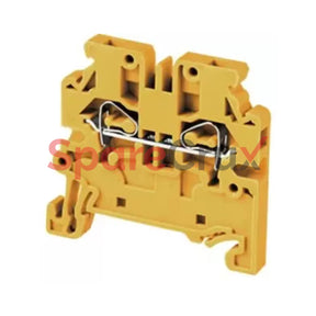 Cxs2.5Y | Connectwell 2.5 Sq.mm Feed Through Spring Clamp Side Entry Terminal Block In Yellow