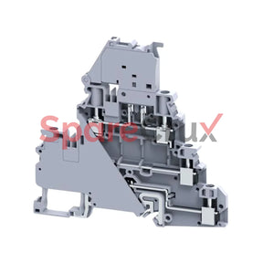 Cydlgf4Lr | Connectwell 4 Sq.mm Double Level Fuse + Ground Terminal Block In Grey