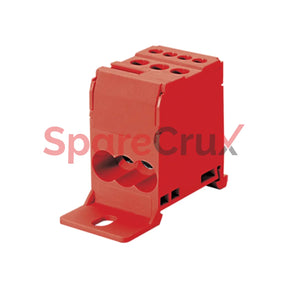 Db16R | Connectwell 16 Sq.mm Comact Distribution Terminal Block In Red
