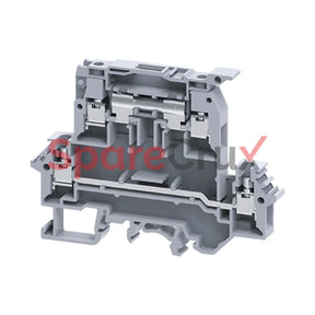 Ddfl4U | Connectwell 4 Sq.mm Double Level Fuse Terminal Block In Grey