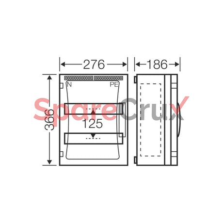 Fp 1218 | Hensel Circuit Breaker Box With Closing Plate