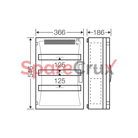 Fp 1418 | Hensel Circuit Breaker Box With Closing Plate