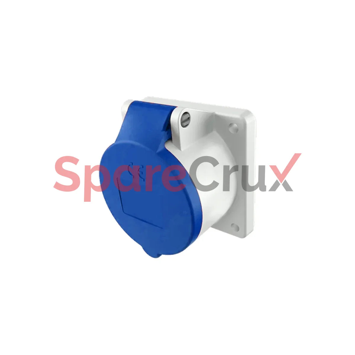Ip01634-1463 | Salzer Panel Mounted Socket Angled 2 + E 16A Ip44