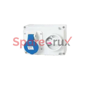 Ip01634-7274 | Salzer Wall Mounted Socket Switched With Interlock 2 + E 16A Ip44