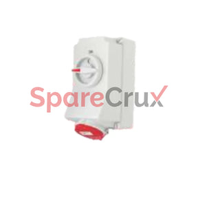 Ip01644-5100 | Salzer Wall Mounted Socket Switched With Interlock 3 + E 16A Ip44