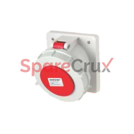 Ip12556-216 | Salzer Panel Mounted Socket Angled 3 + N + E 125A Ip 67