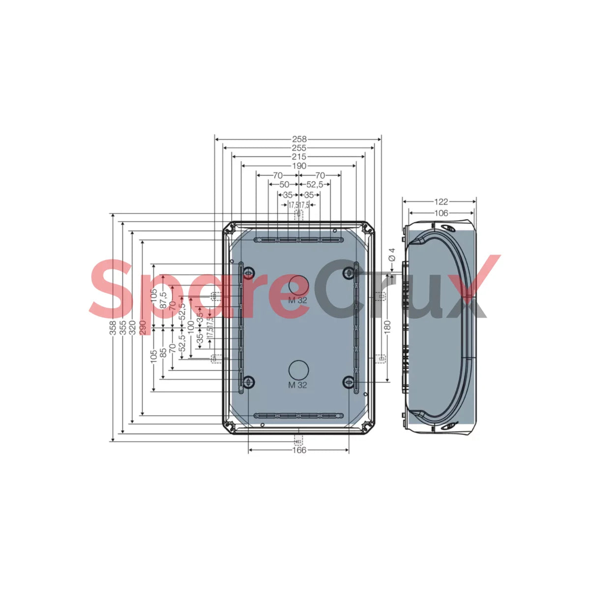Kf 5050 B | Hensel Cable Junction Box Ip 66/67/69